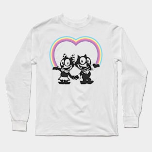 Felix the Cat In Love Long Sleeve T-Shirt